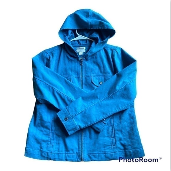 CHRISTOPHER & Banks hooded stretch jacket - Picture 1 of 8